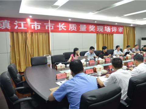 镇江市市长质量奖现场评审活动在龙8头号玩家母线顺遂举行