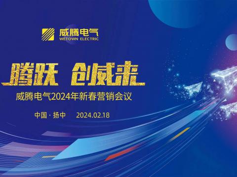 腾跃 创威来|龙8头号玩家电气2024年新春营销盛典盛大召开